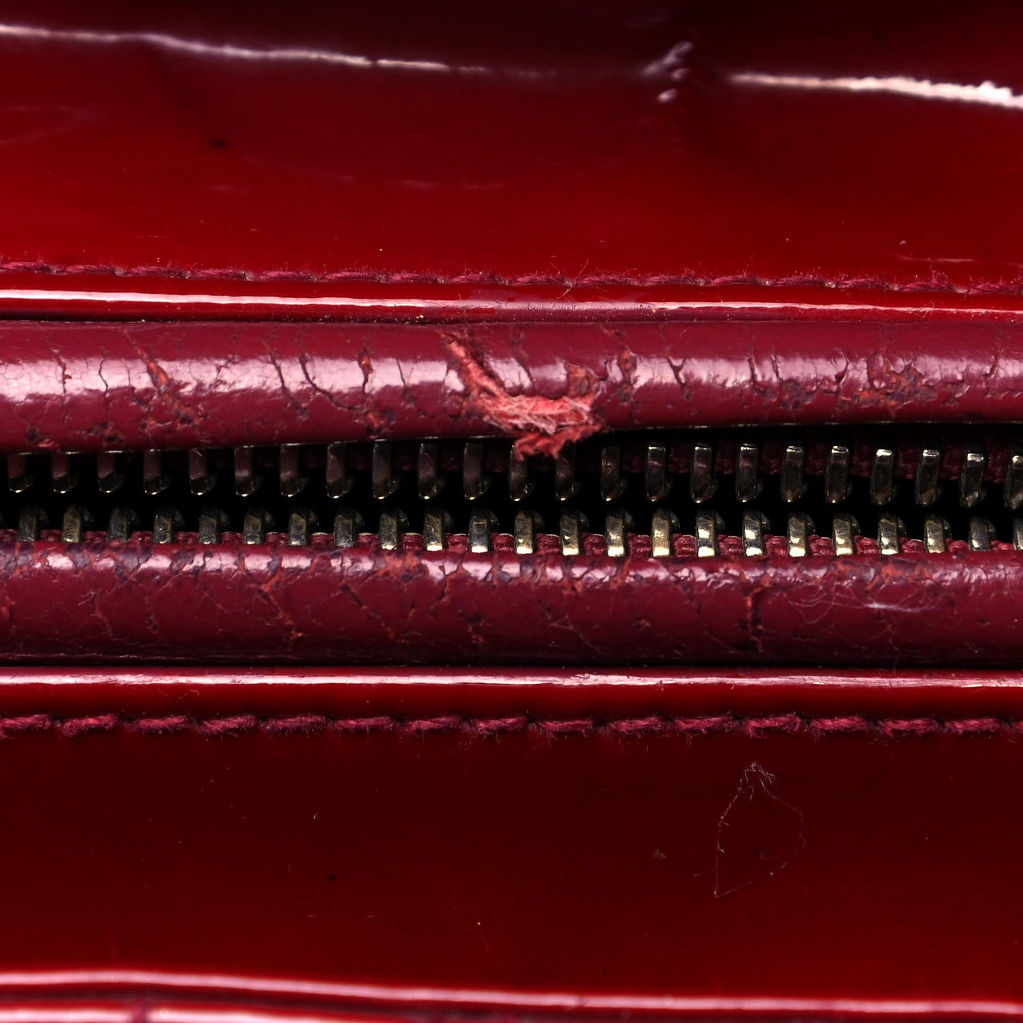 Patent Cannage Medium Lady Dior Red