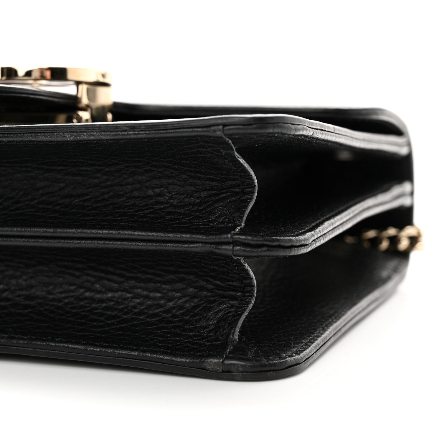 Gucci Dollar Calfskin Small Interlocking G Shoulder Bag Black 10 of 15