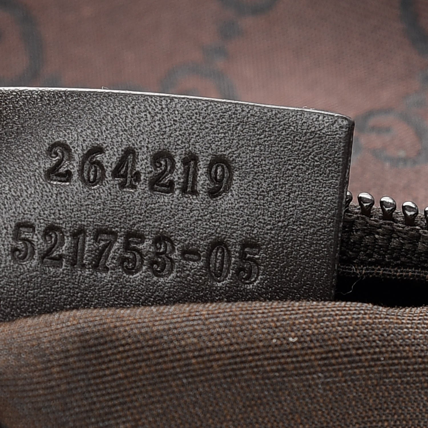 Gucci Canvas Shoulder Bag Brown 7 of 9