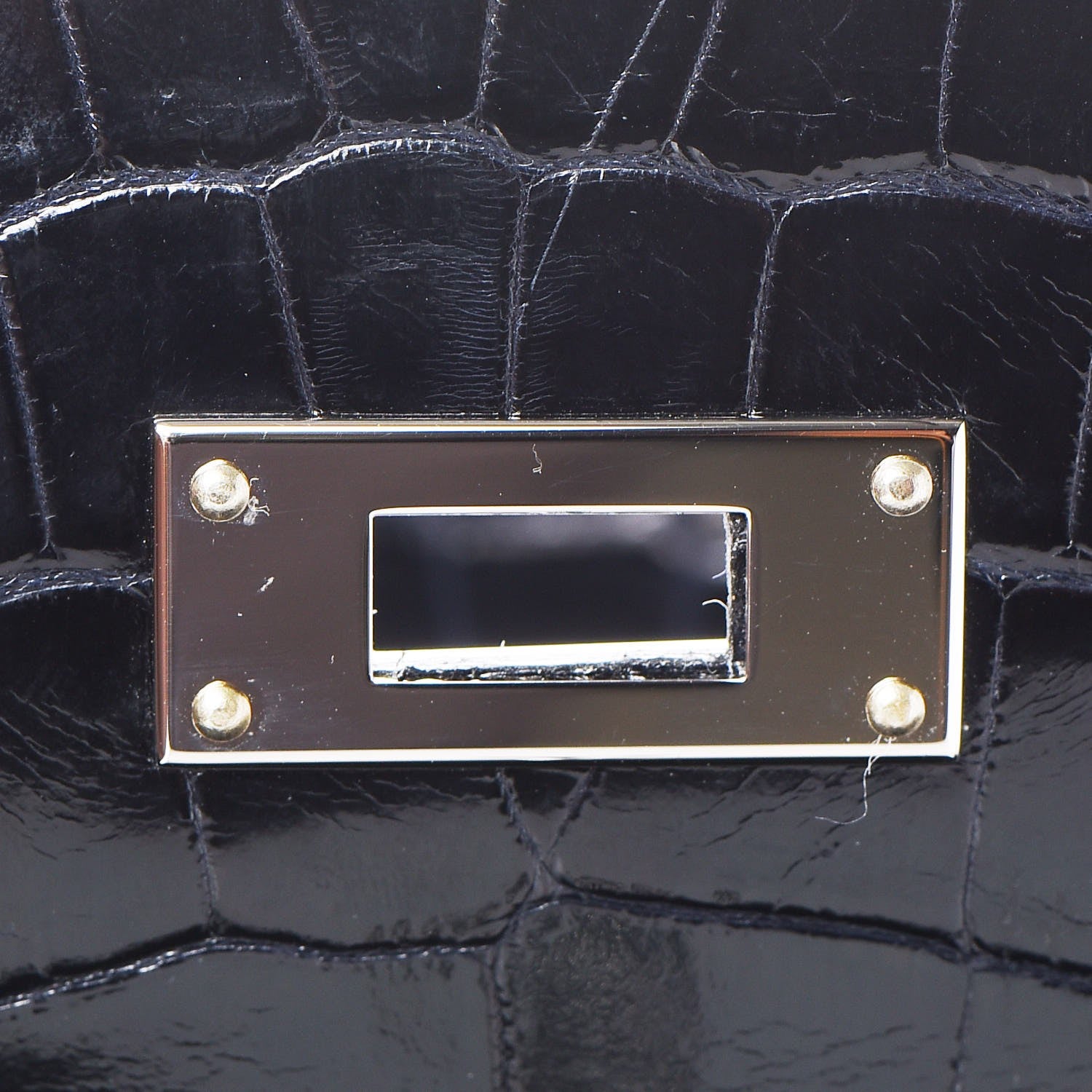 Hermes Shiny Niloticus Crocodile Kelly Sellier 32 16 of 36