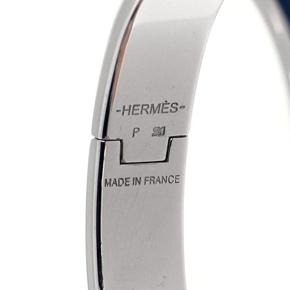 Hermes Enamel Narrow Clic Clac H Bracelet PM Indigo 4 of 6