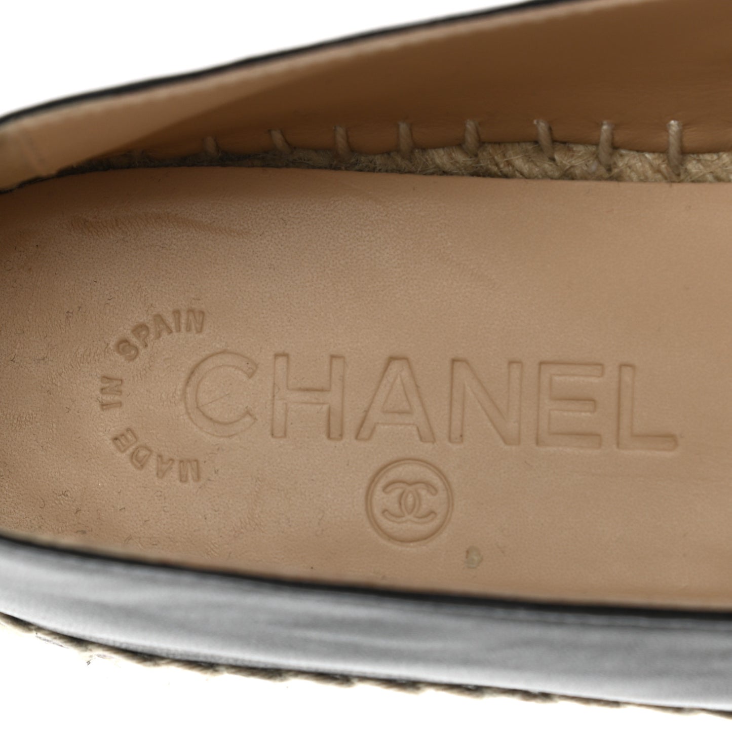 Lambskin CC Espadrilles 39 Black