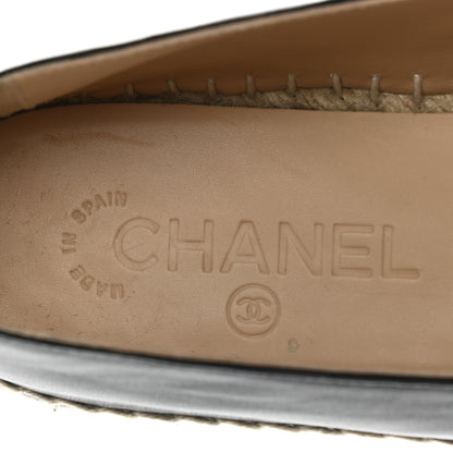 Chanel Lambskin CC Espadrilles 39 Black 8 of 9