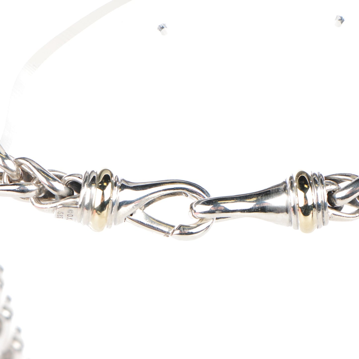 Sterling Silver 14K Yellow Gold 8mm Large Wheat Chain Necklace