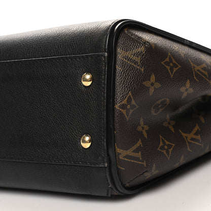 Louis Vuitton Calfskin Monogram Kimono Tote Black 8 of 9
