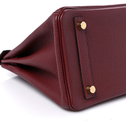 Hermes Togo Birkin 25 Rouge H 9 of 12