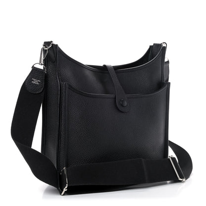 Hermes Taurillon Clemence Evelyne III PM Black 2 of 4