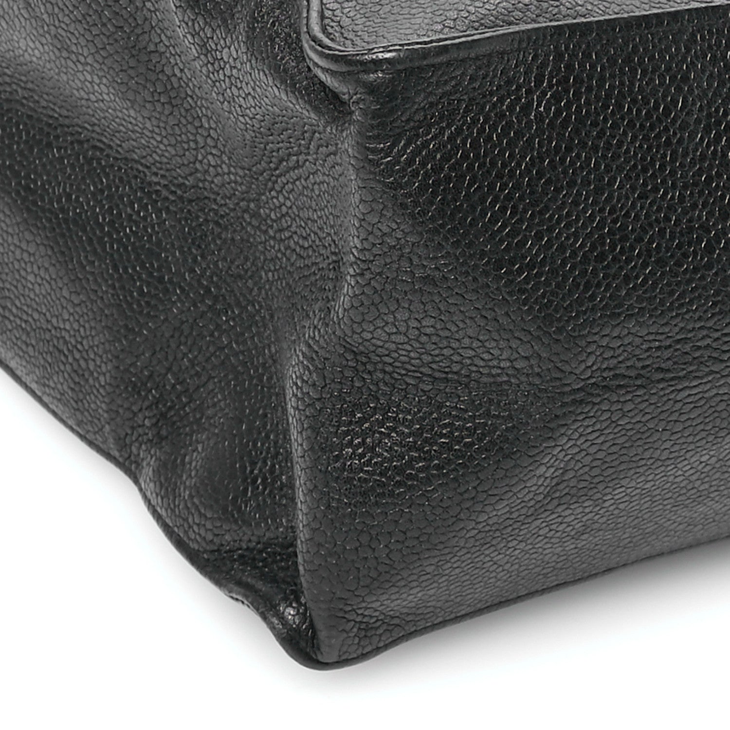 Chanel Caviar CC Shopper Tote Black 9 of 13
