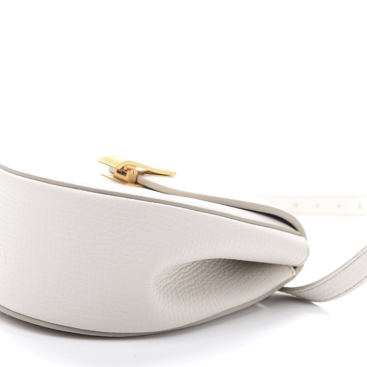 Bottega Veneta Palmellato Calfskin Rounded Belt Bag Plaster Wood 7 of 9