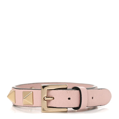 Valentino Garavani Vitello Rockstud Bracelet Water Rose 1 of 4