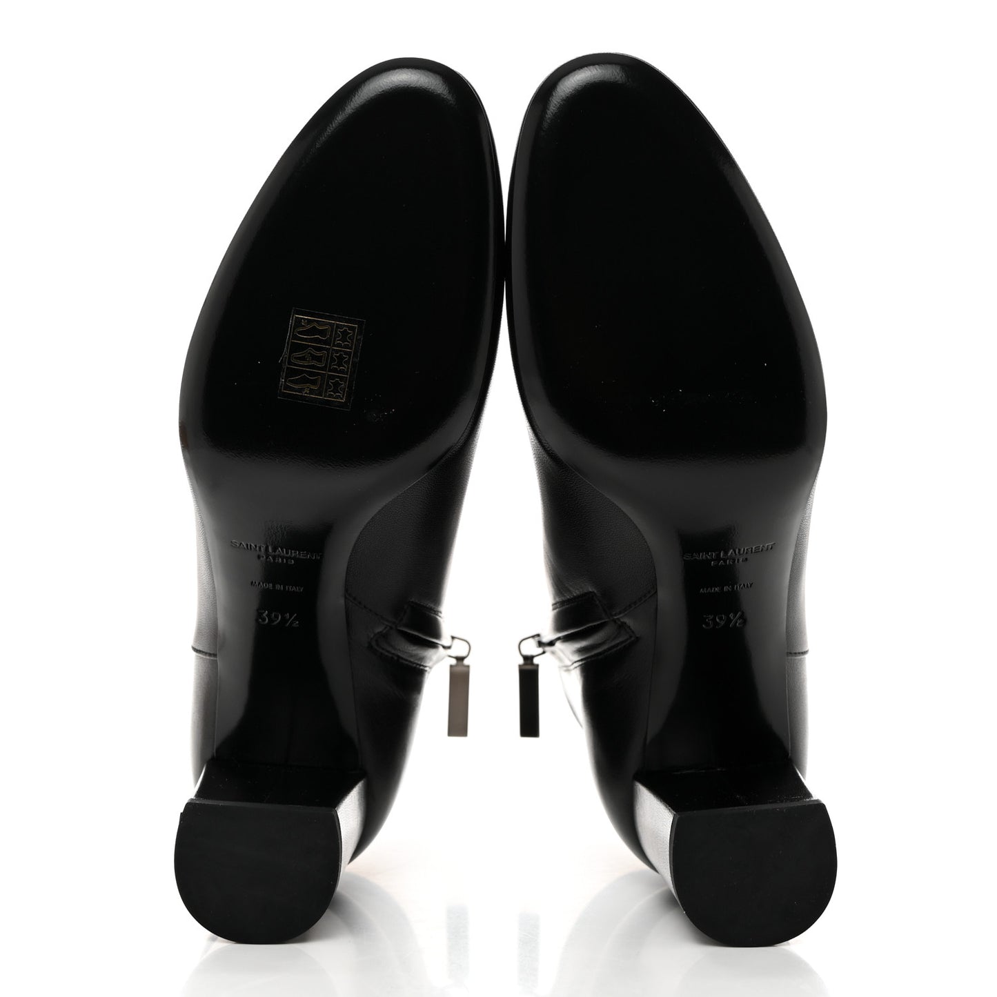 Nappa Vendome Loulou Ankle Zip Boots 39.5 Black
