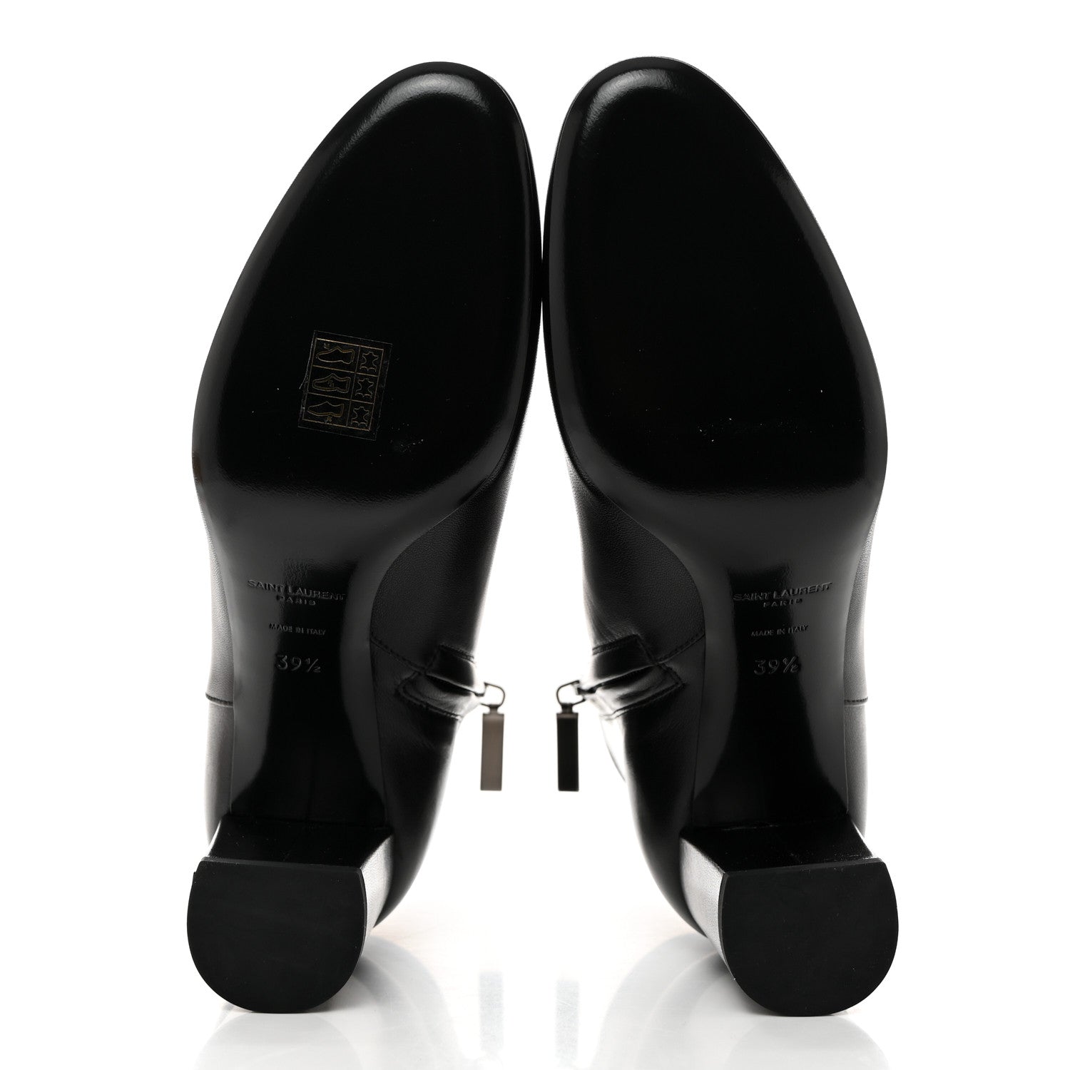 Saint Laurent Nappa Vendome Loulou Ankle Zip Boots 39.5 Black 5 of 9