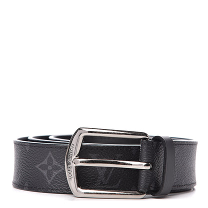 Louis Vuitton Monogram Eclipse Voyager 35 MM Belt 100 40 1 of 6