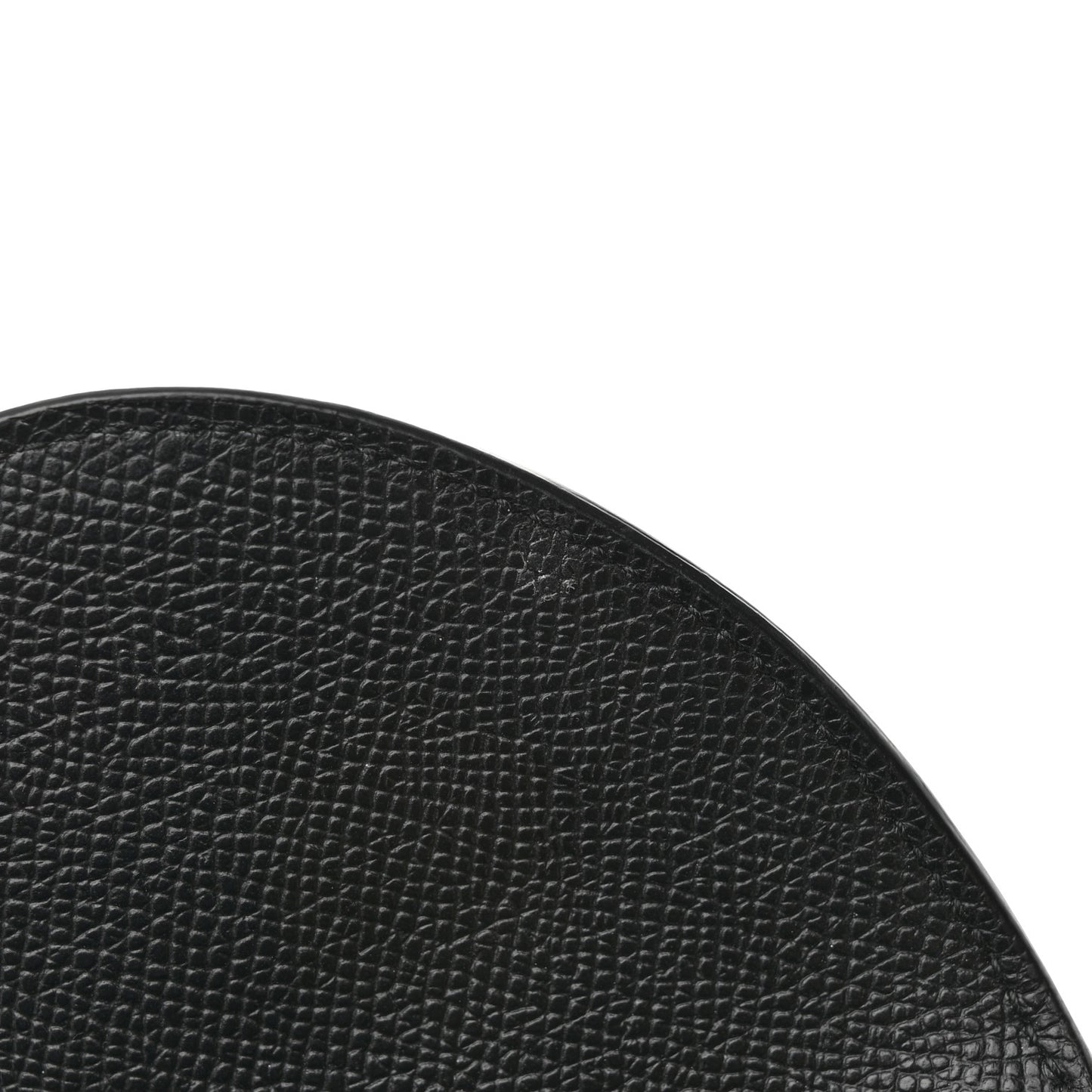 Grained Calfskin Saddle Bag With Strap Black