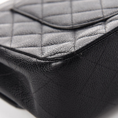 Chanel Caviar Quilted Medium Double Flap Black 13 of 25