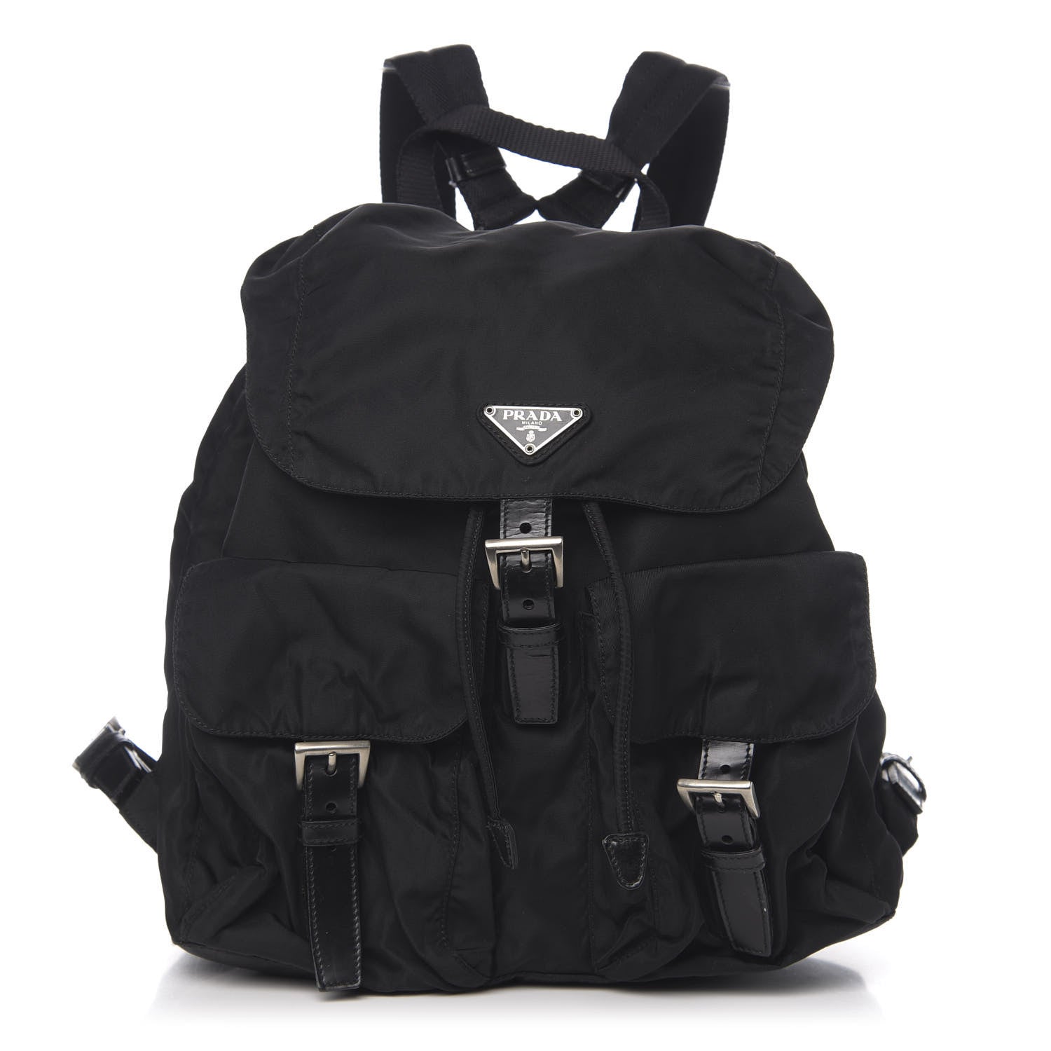 Prada Nylon Vela Medium Backpack Black 1 of 10