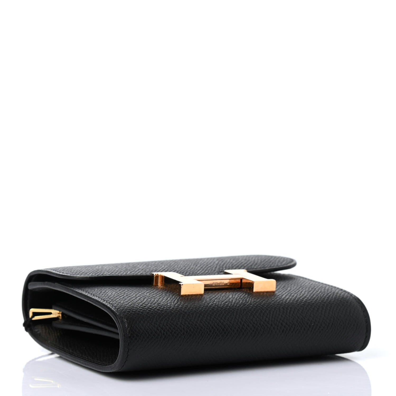 Hermes Epsom Constance Compact Passant Wallet Black 3 of 4