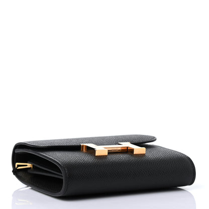 Hermes Epsom Constance Compact Passant Wallet Black 3 of 4