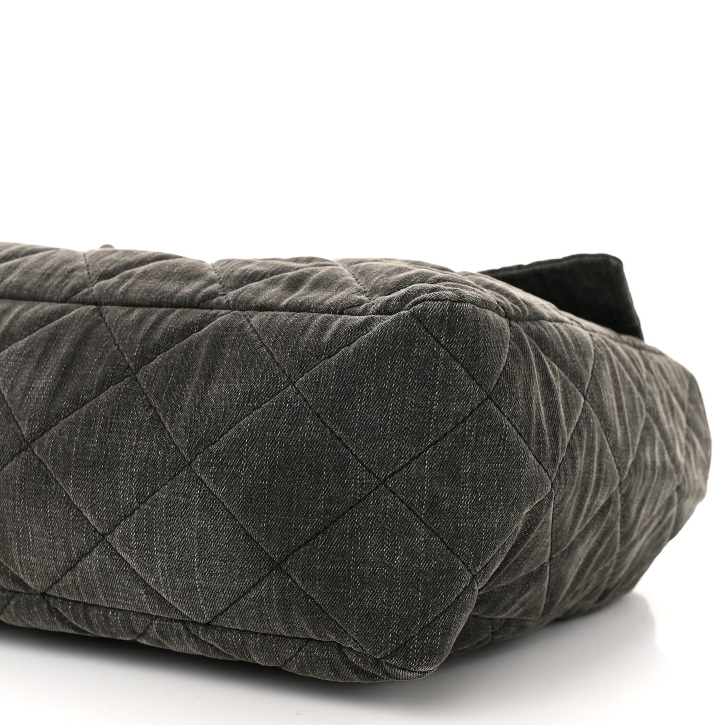 Denim Quilted XXL Reissue Flap Grey
