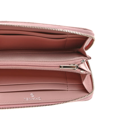 Chanel Caviar Quilted Medium Zip Around Wallet Light Pink 5 of 9