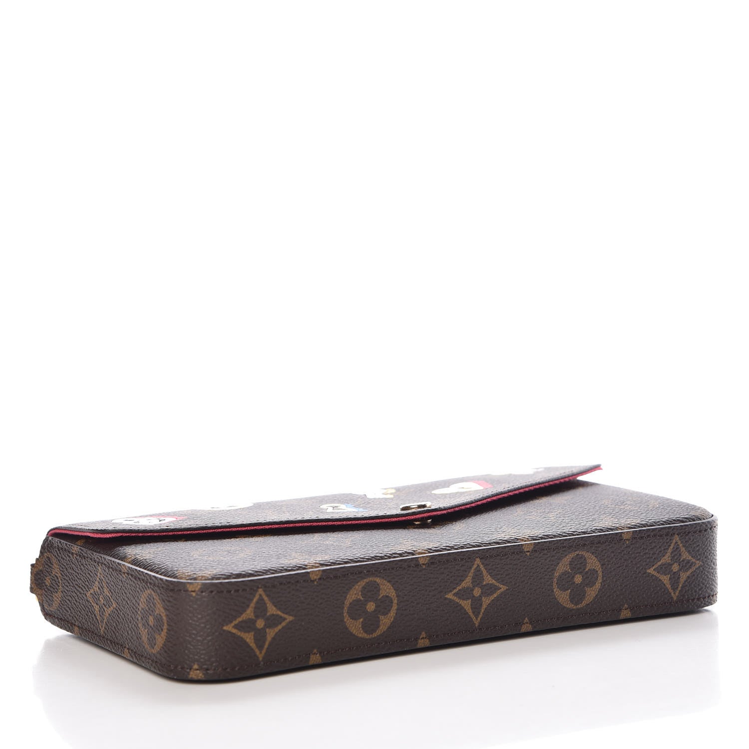 Louis Vuitton Monogram LV Love Lock Pochette Felicie Chain Wallet 5 of 13
