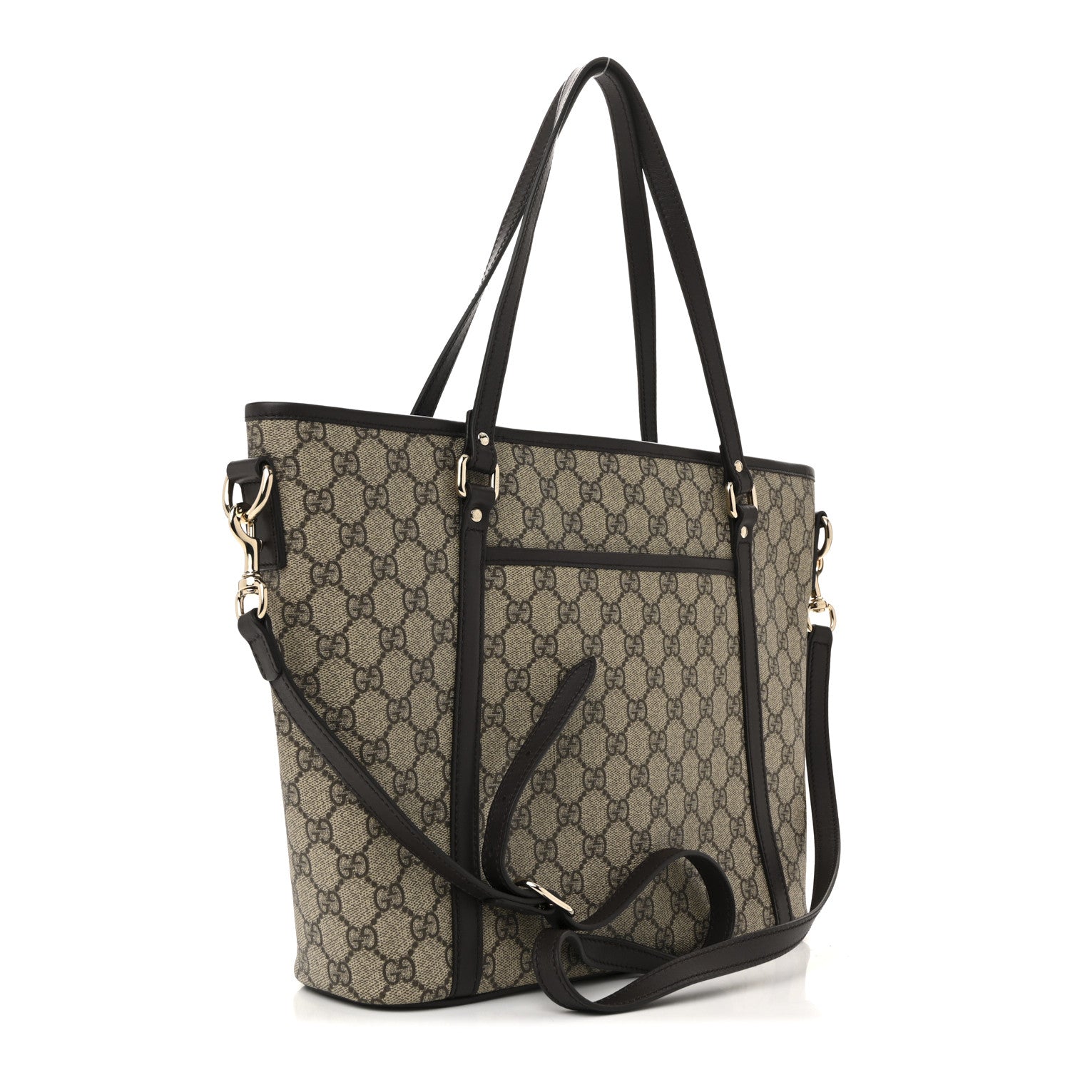 Gucci GG Supreme Monogram Medium Joy Tote Dark Brown 3 of 10