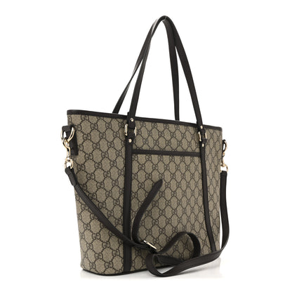 Gucci GG Supreme Monogram Medium Joy Tote Dark Brown 3 of 10