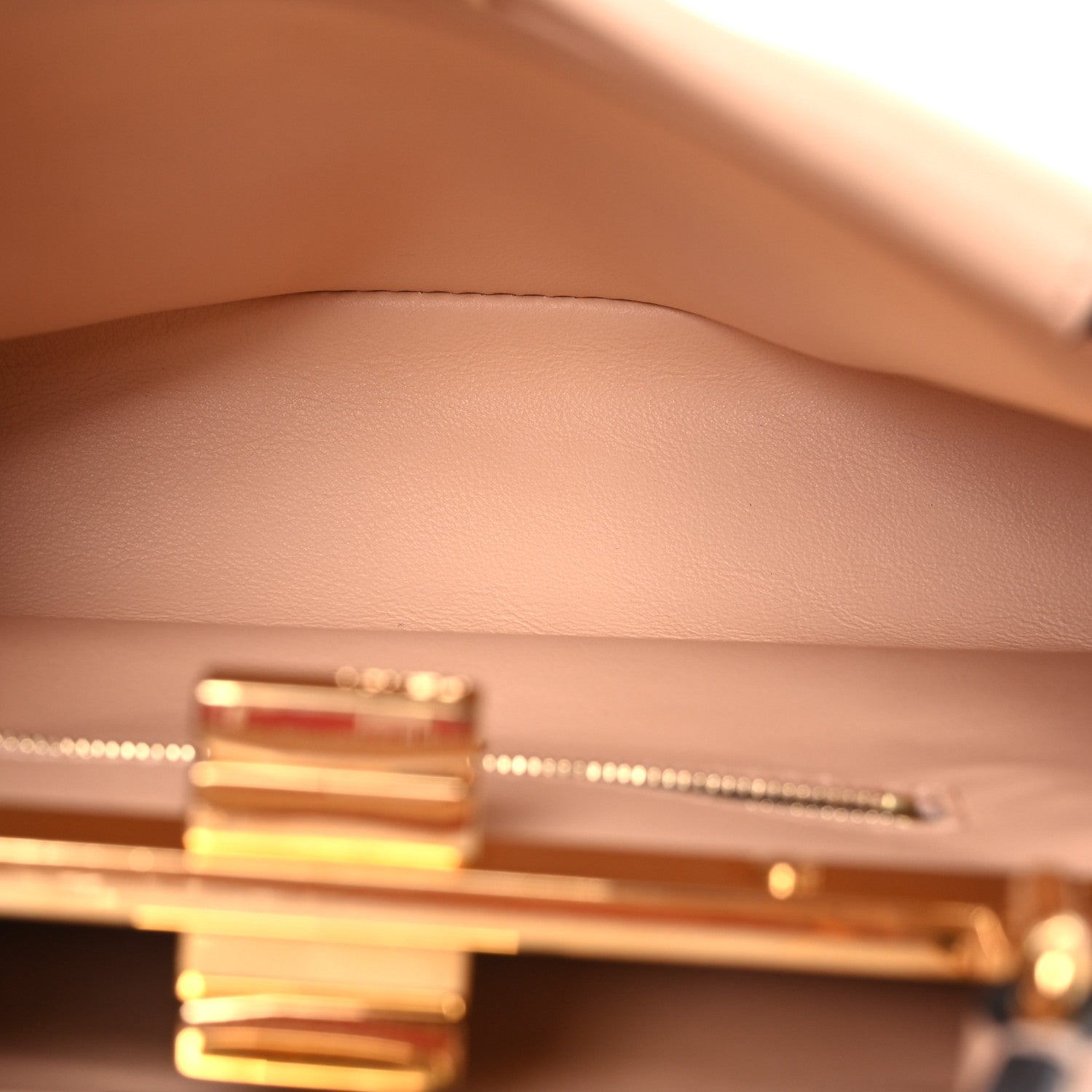 Fendi Vitello Grace Intreccio Mini Peekaboo Iconic Satchel Light Rose 5 of 14