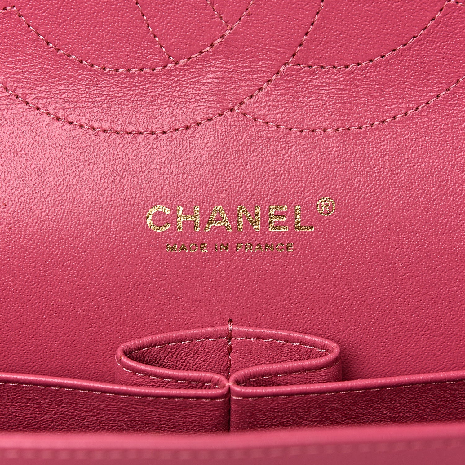 Chanel Lambskin Quilted Jumbo Double Flap Dark Pink 6 of 14