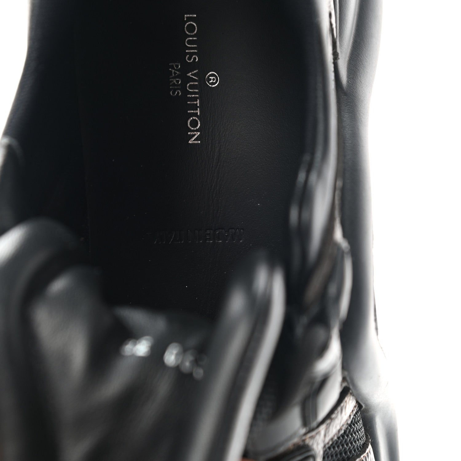 Louis Vuitton Calfskin Patent Monogram LV Archlight Sneakers 38 Black 8 of 12