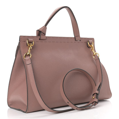 Gucci Calfskin Small GG Marmont Top Handle Bag Rosy Phard 3 of 24