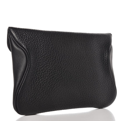 Hermes Swift Taurillon Clemence Vache Hunter Virevolte Pochette Black 3 of 9