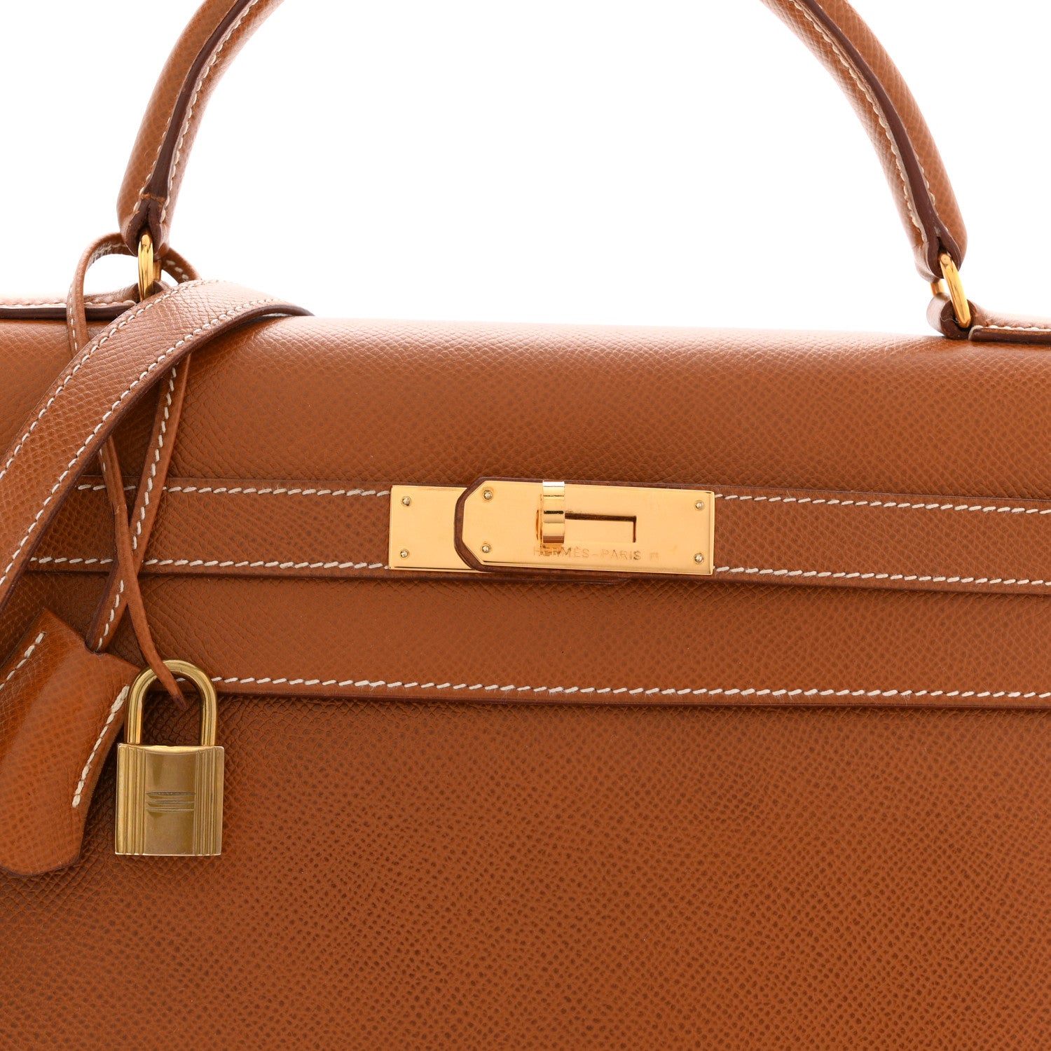 Hermes Courchevel Kelly Sellier 32 Gold 9 of 14