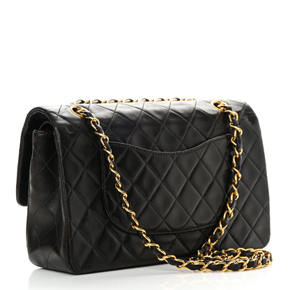 Chanel Lambskin Quilted Medium Double Flap Black 3 of 15