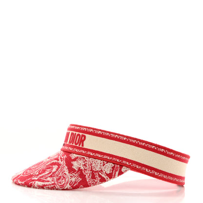 Christian Dior Toile De Jouy Reverse Visor Red 4 of 7