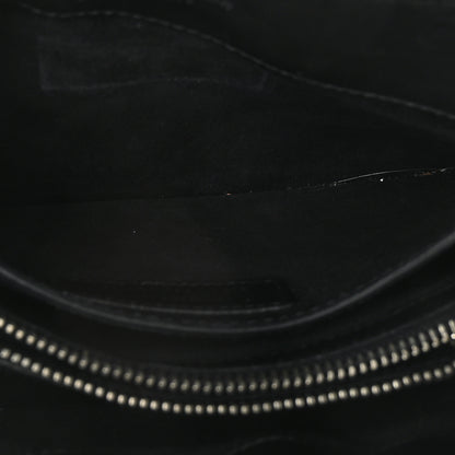 Saint Laurent Metallic Calfskin Y Quilted Monogram Small Loulou Chain Satchel Acciaio 6 of 11