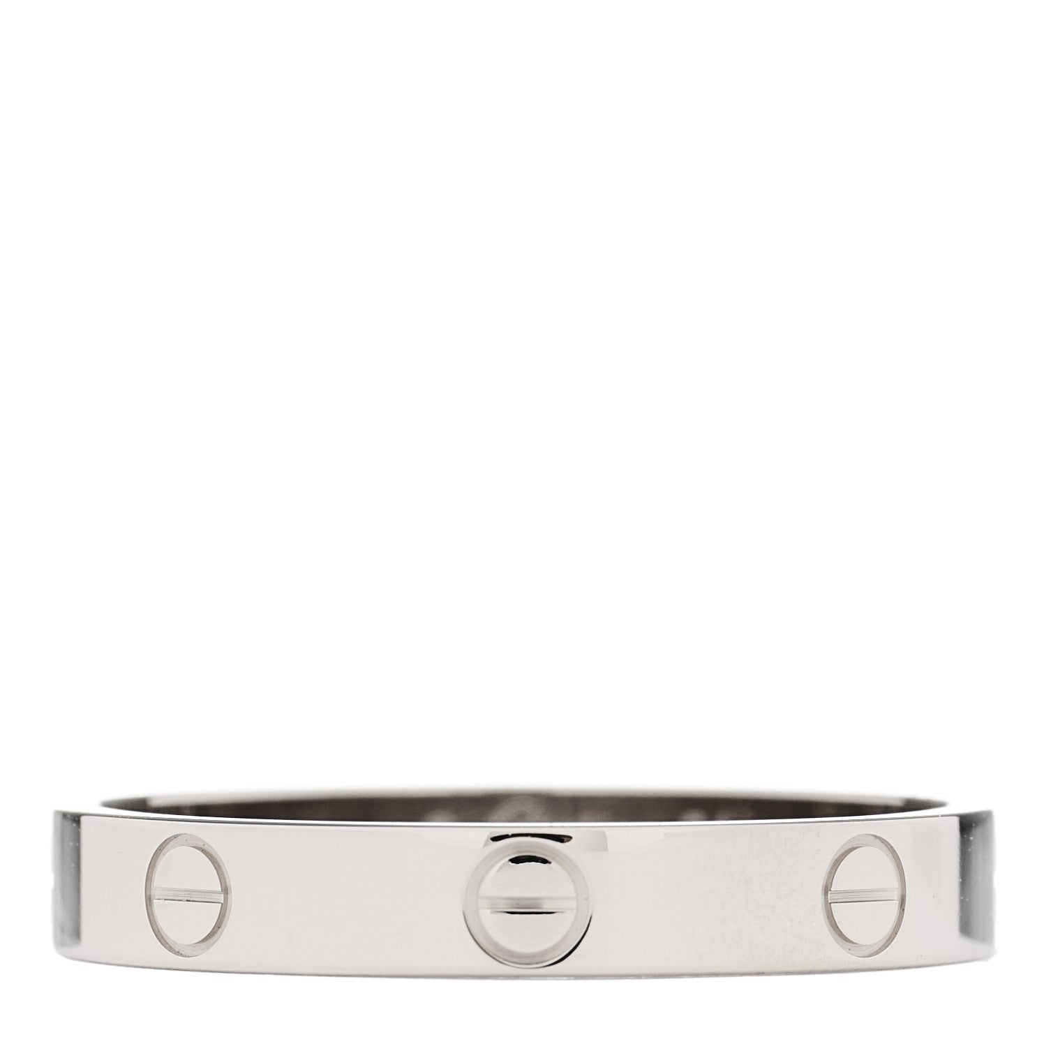 Cartier 18K White Gold 3.5mm LOVE Wedding Band Ring 64- 10.75 1 of 4