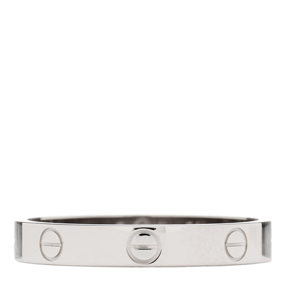 Cartier 18K White Gold 3.5mm LOVE Wedding Band Ring 64- 10.75 1 of 4
