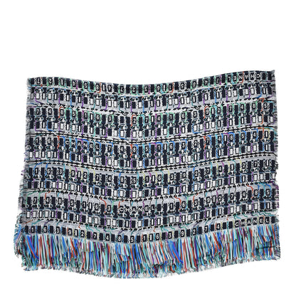 Chanel Silk Circuit Board Data Scarf Multicolor 3 of 6
