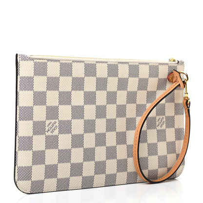 Louis Vuitton Damier Azur Braided Neverfull MM GM Pochette 3 of 6