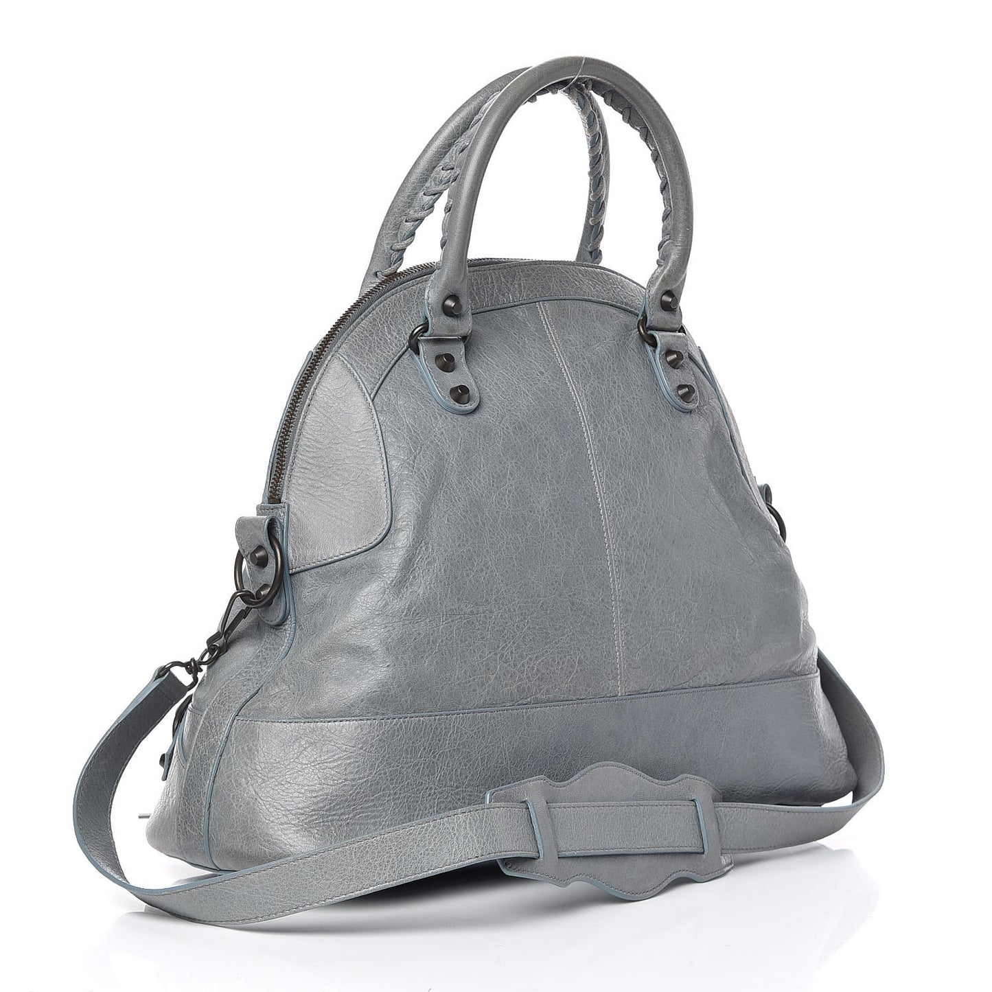 Agneau Classic Hardware Bowling Bag Ardoise