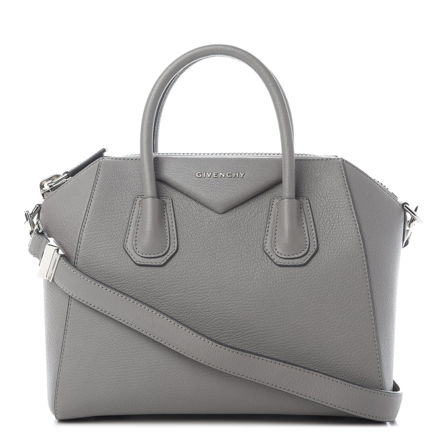 Givenchy Sugar Goatskin Small Antigona Pearl Grey 1 of 12
