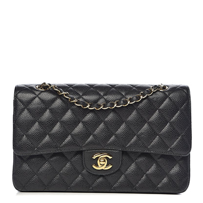 Chanel Caviar Quilted Medium Double Flap Black 1 of 17