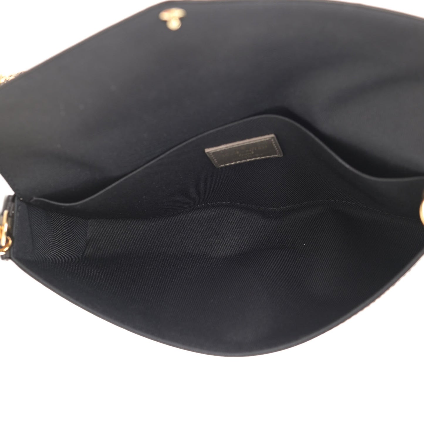 Vernis Felicie Pochette Chain Wallet Champagne Metallise