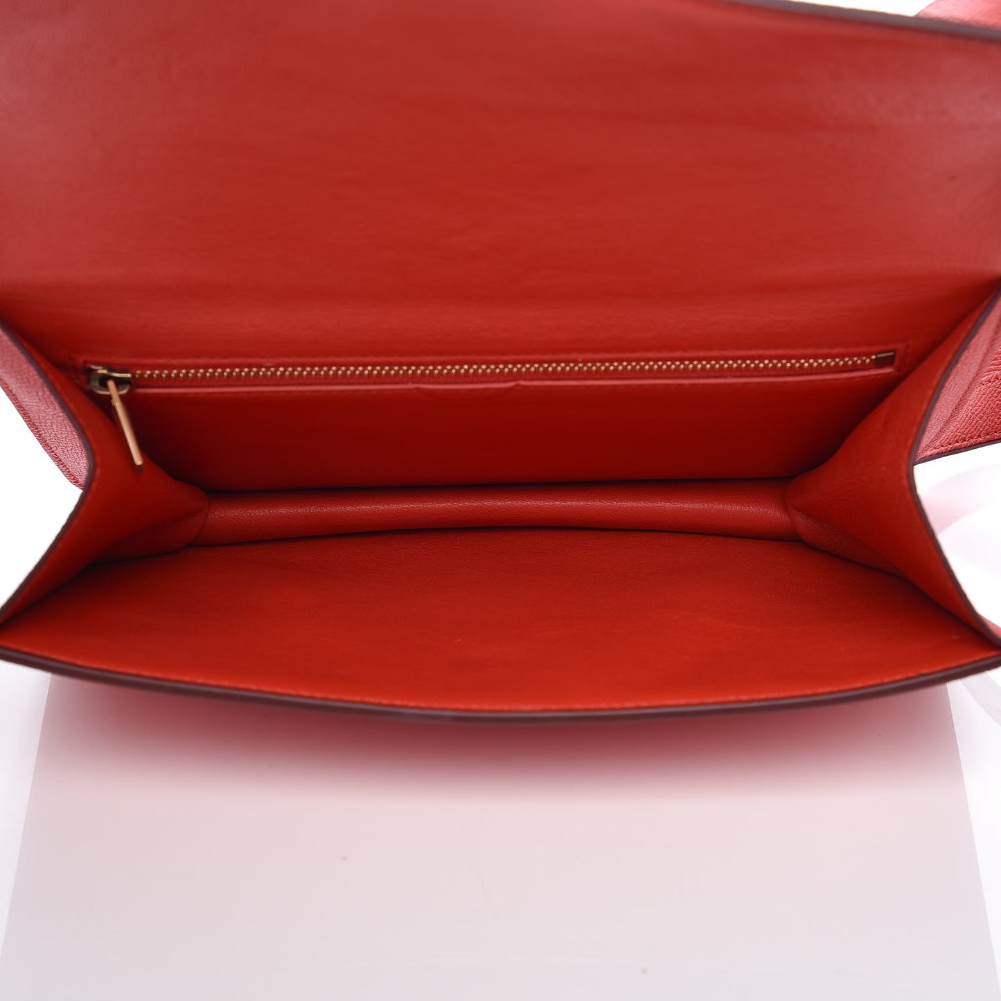 Baby Grained Calfskin Medium Symmetrical Bag Vermillion