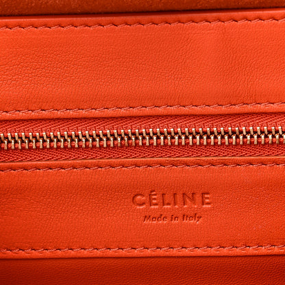 Celine Lambskin Horizontal Bi-Color Cabas Orange Magenta 6 of 9