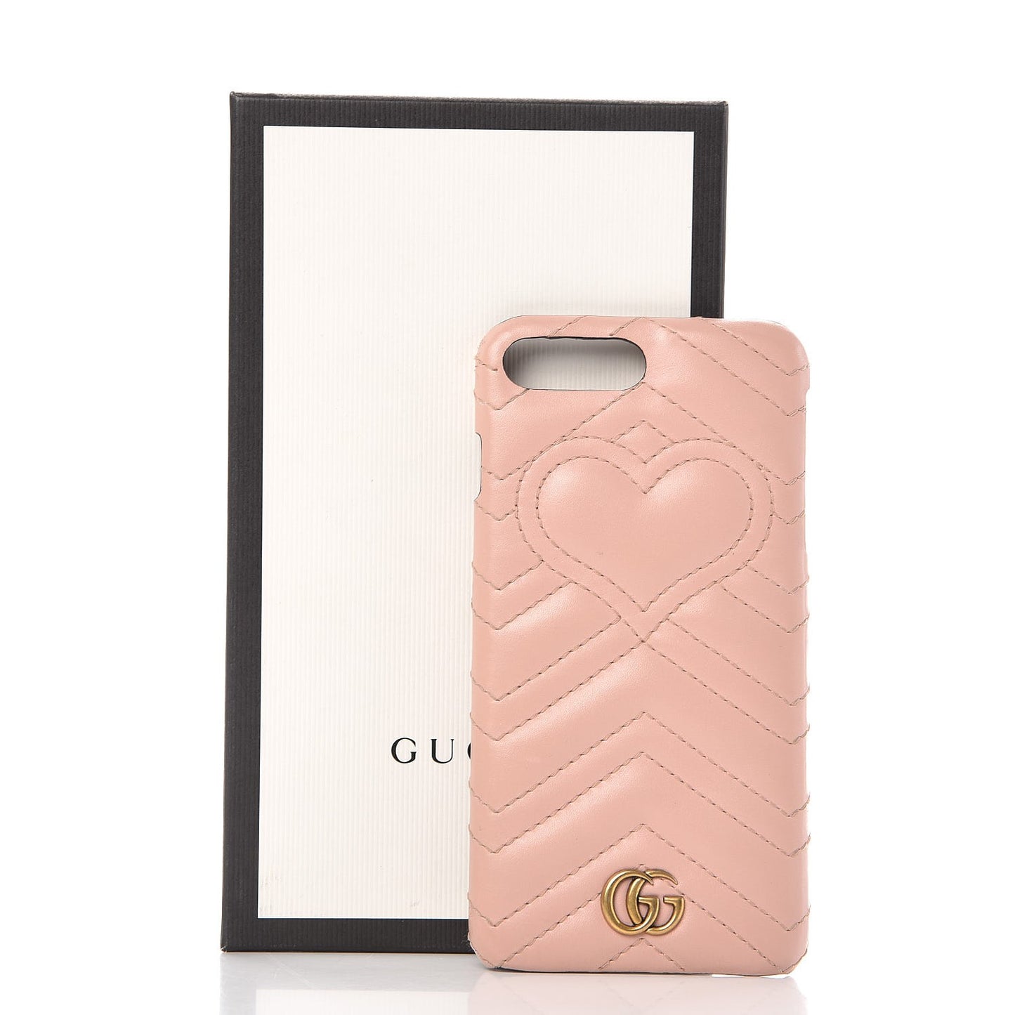 Calfskin Matelasse Marmont iPhone 7 Plus Case Pink