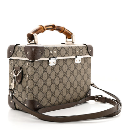 Gucci GG Supreme Monogram Globe-Trotter Beauty Case Brown 3 of 12