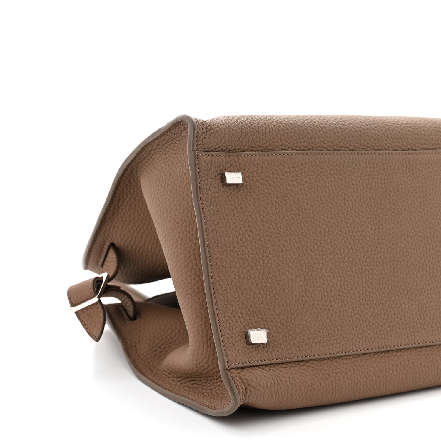 The Row Matte Grained Calfskin Soft Margaux 12 Taupe 8 of 9