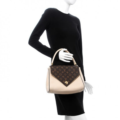 Louis Vuitton Grained Calfskin Monogram Double V Creme 3 of 14